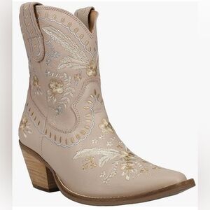 Dingo womens primrose heel embroidered floral boots cowboy